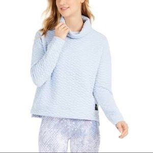 Calvin Klein Performance Quilted Funnel Neck Top